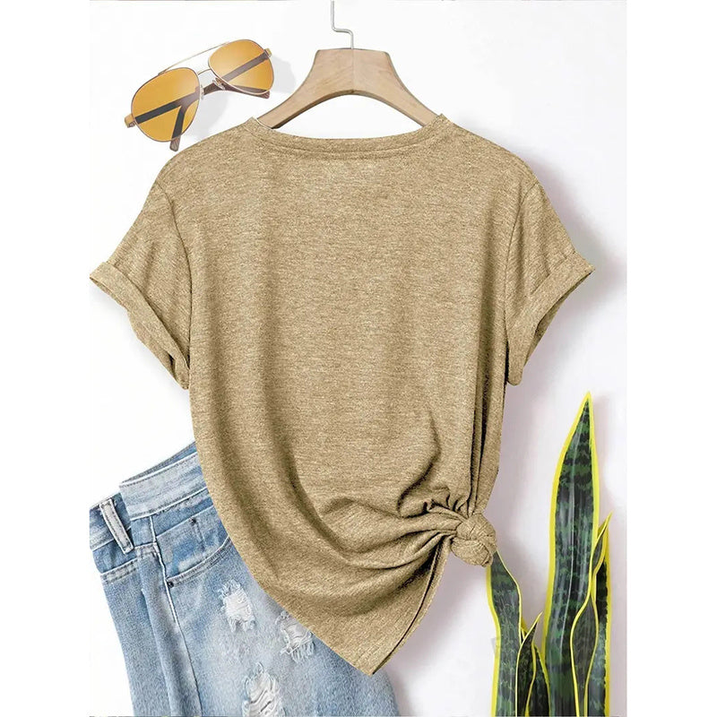 Women's 2 Pack Cute Heart T-Shirt Casual Short Sleeve Love Letter Graphic Printed Tees Tops
